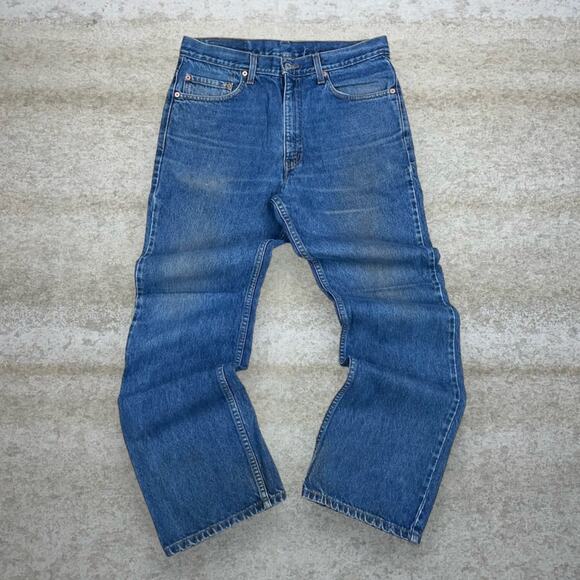 Vintage Levis 517 Jeans Bootcut Flared Fit Medium Wash Denim 100% Cotton 90s - Picture 2 of 6